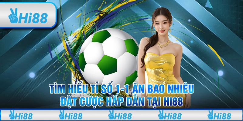 Tìm hiểu tỉ số 1-1 ăn bao nhiêu – đặt cược hấp dẫn tại Hi88