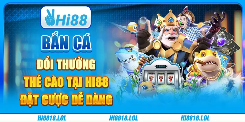 Bắn cá đổi thưởng thẻ cào tại Hi88 - Đặt cược dễ dàng