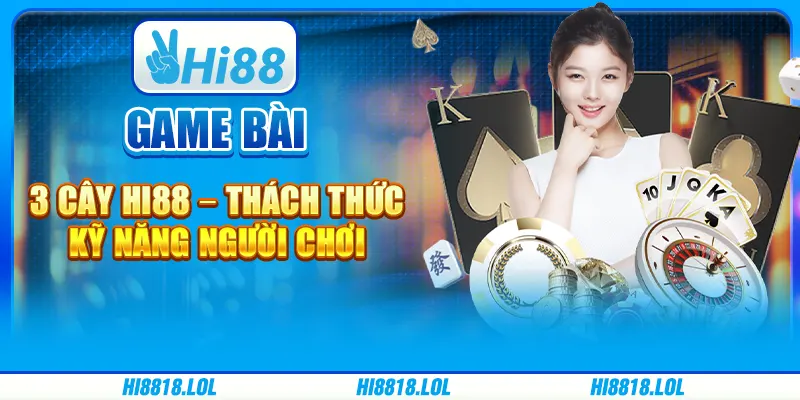 Game Bài 3 Cây Hi88 – Thách Thức Kỹ Năng Người Chơi